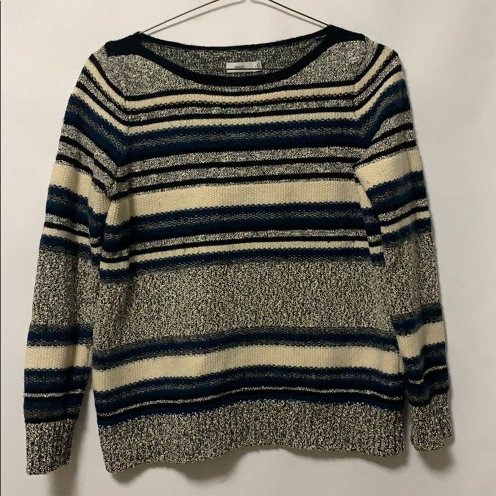 VINCE STRIPED HEAVY SWEATER SIZE L